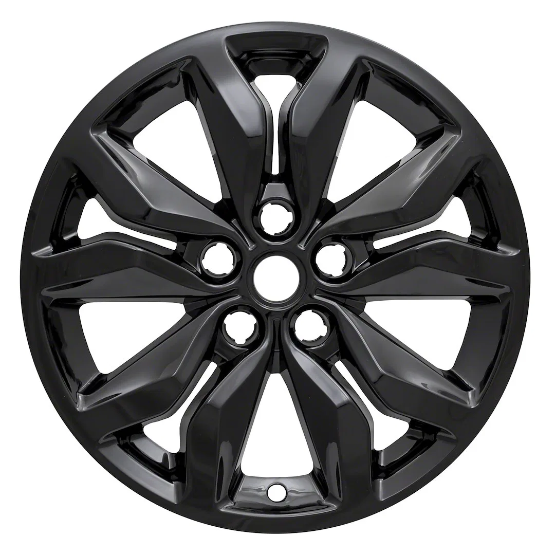 IWCIMP407BLK – COAST2COAST Wheel Skin, 18 Inch 10 Spokes Snap-On Painted Gloss Black ABS Plastic Set Of 4